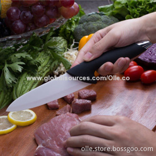 6" -inch Chongqing OLLE Ceramic Knife with Chrome-plated End Handle